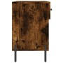 Banco zapatero madera de ingeniería roble ahumado 102x35x55 cm en Zapateros y organizadores de calzado | Comprar online en Foru.