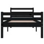 Estructura de cama madera maciza negro 90x200 cm de vidaXL, Camas y somieres - Ref: Foro24-814808, Precio: 106,94 €, Descuent...
