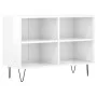 Mueble de TV madera de ingeniería blanco brillo 69,5x30x50 cm de vidaXL, Muebles TV - Ref: Foro24-826966, Precio: 45,16 €, De...
