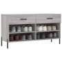 Banco zapatero madera de ingeniería gris Sonoma 102x35x55 cm en Zapateros y organizadores de calzado | Comprar online en Foru.es