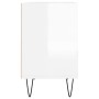 Mueble de TV madera de ingeniería blanco brillo 69,5x30x50 cm de vidaXL, Muebles TV - Ref: Foro24-826966, Precio: 45,71 €, De...