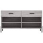 Banco zapatero madera de ingeniería gris Sonoma 102x35x55 cm en Zapateros y organizadores de calzado | Comprar online en Foru.es