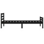 Estructura de cama madera maciza negro 90x200 cm de vidaXL, Camas y somieres - Ref: Foro24-814808, Precio: 106,94 €, Descuent...
