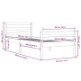 Estructura de cama madera maciza negro 90x200 cm de vidaXL, Camas y somieres - Ref: Foro24-814808, Precio: 106,94 €, Descuent...