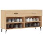 Banco zapatero madera de ingeniería roble Sonoma 102x35x55 cm en Zapateros y organizadores de calzado | Comprar online en Foru.e