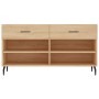 Banco zapatero madera de ingeniería roble Sonoma 102x35x55 cm en Zapateros y organizadores de calzado | Comprar online en Foru.e