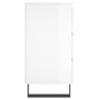 Mesitas noche 2 uds madera ingeniería blanco brillo 40x35x69 cm de vidaXL, Mesitas de noche - Ref: Foro24-826945, Precio: 131...