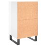 Mesitas noche 2 uds madera ingeniería blanco brillo 40x35x69 cm de vidaXL, Mesitas de noche - Ref: Foro24-826945, Precio: 131...