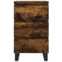 Mesitas noche 2 uds madera ingeniería roble ahumado 40x35x69 cm de vidaXL, Mesitas de noche - Ref: Foro24-826951, Precio: 109...