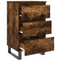 Mesitas noche 2 uds madera ingeniería roble ahumado 40x35x69 cm de vidaXL, Mesitas de noche - Ref: Foro24-826951, Precio: 109...