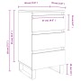 Mesitas noche 2 uds madera ingeniería roble ahumado 40x35x69 cm de vidaXL, Mesitas de noche - Ref: Foro24-826951, Precio: 109...