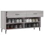 Banco zapatero madera de ingeniería gris Sonoma 102x35x55 cm en Zapateros y organizadores de calzado | Comprar online en Foru.es