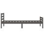 Estructura de cama madera maciza gris 100x200 cm de vidaXL, Camas y somieres - Ref: Foro24-814811, Precio: 101,24 €, Descuent...