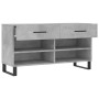 Banco zapatero madera de ingeniería gris hormigón 102x35x55 cm en Zapateros y organizadores de calzado | Comprar online en Foru.