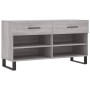 Banco zapatero madera de ingeniería gris Sonoma 102x35x55 cm en Zapateros y organizadores de calzado | Comprar online en Foru.es