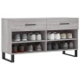 Banco zapatero madera de ingeniería gris Sonoma 102x35x55 cm en Zapateros y organizadores de calzado | Comprar online en Foru.es