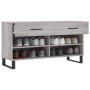 Banco zapatero madera de ingeniería gris Sonoma 102x35x55 cm en Zapateros y organizadores de calzado | Comprar online en Foru.es