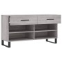 Banco zapatero madera de ingeniería gris Sonoma 102x35x55 cm en Zapateros y organizadores de calzado | Comprar online en Foru.es