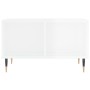 Mesa de centro madera contrachapada blanco brillo 60x50x36,5 cm en Mesas de centro | Comprar online en Foru.es
