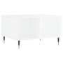 Mesa de centro madera contrachapada blanco brillo 60x50x36,5 cm en Mesas de centro | Comprar online en Foru.es