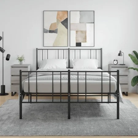 Bedside table 2 pcs Sonoma gray engineered wood 40x35x69 cm by vidaXL, Nightstands - Ref: Foro24-826953, Price: 120,01 €, Dis...