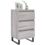 Mesita de noche 2 uds madera ingeniería gris Sonoma 40x35x69 cm de vidaXL, Mesitas de noche - Ref: Foro24-826953, Precio: 121...