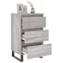 Bedside table 2 pcs Sonoma gray engineered wood 40x35x69 cm by vidaXL, Nightstands - Ref: Foro24-826953, Price: 120,01 €, Dis...