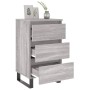 Mesita de noche 2 uds madera ingeniería gris Sonoma 40x35x69 cm de vidaXL, Mesitas de noche - Ref: Foro24-826953, Precio: 121...