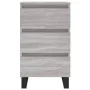Bedside table 2 pcs Sonoma gray engineered wood 40x35x69 cm by vidaXL, Nightstands - Ref: Foro24-826953, Price: 120,01 €, Dis...