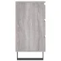 Bedside table 2 pcs Sonoma gray engineered wood 40x35x69 cm by vidaXL, Nightstands - Ref: Foro24-826953, Price: 120,01 €, Dis...