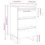 Bedside table 2 pcs Sonoma gray engineered wood 40x35x69 cm by vidaXL, Nightstands - Ref: Foro24-826953, Price: 120,01 €, Dis...