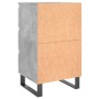 Mesitas noche 2 uds madera ingeniería gris hormigón 40x35x69 cm de vidaXL, Mesitas de noche - Ref: Foro24-826949, Precio: 109...