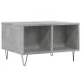 Mesa de centro madera contrachapada gris hormigón 60x50x36,5 cm en Mesas de centro | Comprar online en Foru.es