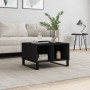 Mesa de centro madera contrachapada negro 60x50x36,5 cm en Mesas de centro | Comprar online en Foru.es