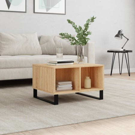 Mesa de centro madera contrachapada roble Sonoma 60x50x36,5 cm en Mesas de centro | Comprar online en Foru.es