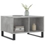 Mesa de centro madera contrachapada gris hormigón 60x50x36,5 cm en Mesas de centro | Comprar online en Foru.es