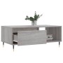 Mesa de centro madera contrachapada gris Sonoma 90x50x36,5 cm en Mesas de centro | Comprar online en Foru.es