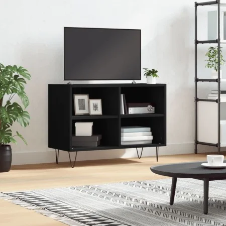 Mueble de TV madera de ingeniería negro 69,5x30x50 cm de vidaXL, Muebles TV - Ref: Foro24-826965, Precio: 42,74 €, Descuento: %