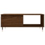 Mesa de centro madera contrachapada marrón roble 90x50x36,5 cm en Mesas de centro | Comprar online en Foru.es