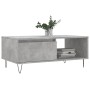 Mesa de centro madera contrachapada gris hormigón 90x50x36,5 cm en Mesas de centro | Comprar online en Foru.es