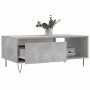 Mesa de centro madera contrachapada gris hormigón 90x50x36,5 cm en Mesas de centro | Comprar online en Foru.es
