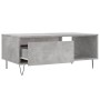 Mesa de centro madera contrachapada gris hormigón 90x50x36,5 cm en Mesas de centro | Comprar online en Foru.es