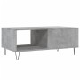 Mesa de centro madera contrachapada gris hormigón 90x50x36,5 cm en Mesas de centro | Comprar online en Foru.es