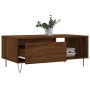 Mesa de centro madera contrachapada marrón roble 90x50x36,5 cm en Mesas de centro | Comprar online en Foru.es