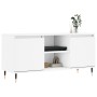 Mueble de TV madera de ingeniería blanco 104x35x50 cm de vidaXL, Muebles TV - Ref: Foro24-827004, Precio: 64,81 €, Descuento: %
