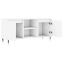 Mueble de TV madera de ingeniería blanco 104x35x50 cm de vidaXL, Muebles TV - Ref: Foro24-827004, Precio: 64,81 €, Descuento: %
