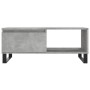 Mesa de centro madera contrachapada gris hormigón 90x50x36,5 cm en Mesas de centro | Comprar online en Foru.es