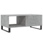 Mesa de centro madera contrachapada gris hormigón 90x50x36,5 cm en Mesas de centro | Comprar online en Foru.es