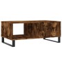 Mesa de centro madera contrachapada roble ahumado 90x50x36,5 cm en Mesas de centro | Comprar online en Foru.es