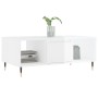 Mesa de centro madera contrachapada blanco brillo 90x50x36,5 cm en Mesas de centro | Comprar online en Foru.es